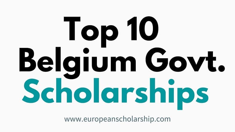 Belgium govt scholarships