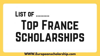 List of Top Scholarships in France