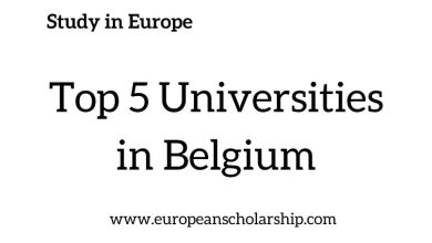 List of Top 5 Universities in Belgium