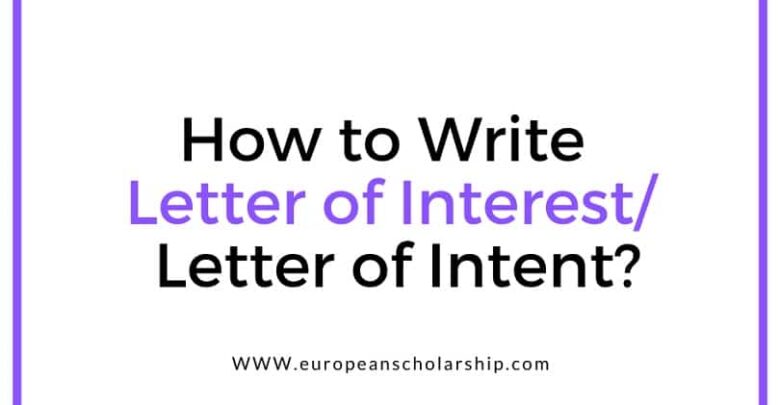 Letter of Interest or Letter of Intent
