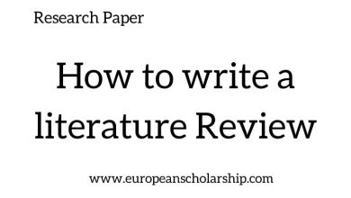 How to write a literature Review