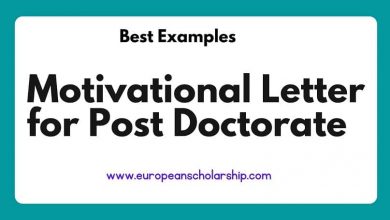 Motivational letter for Post-Doctoral position