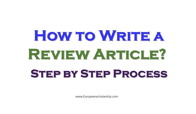 How to write a review article?