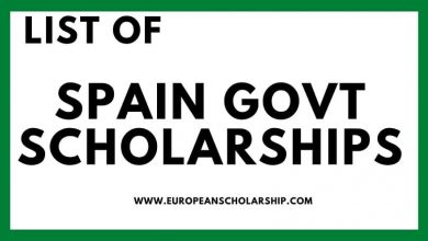 Spanish govt Scholarships