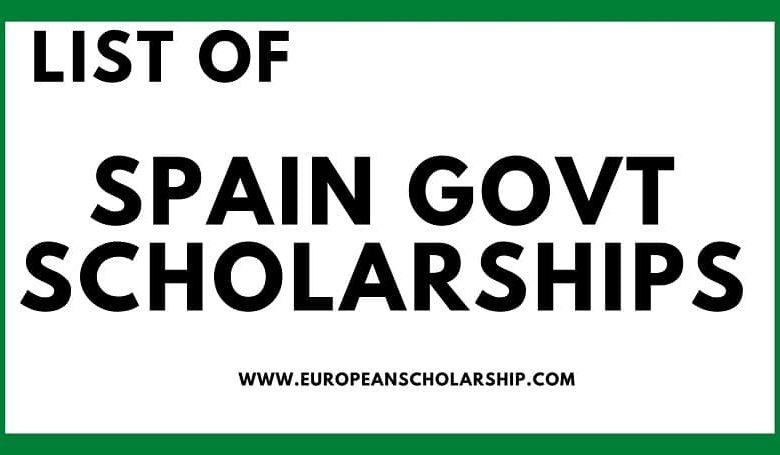 Spanish govt Scholarships