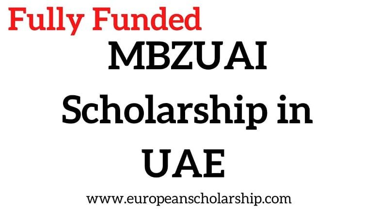 MBZUAI Scholarship in UAE