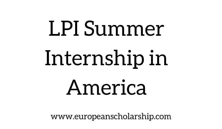 LPI Summer Internship in America