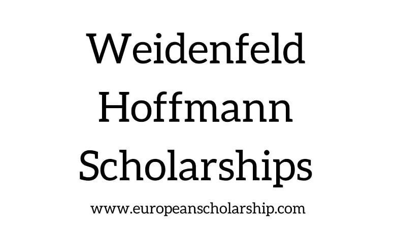 Weidenfeld Hoffmann Scholarships