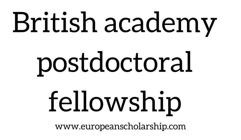 British academy postdoctoral fellowship