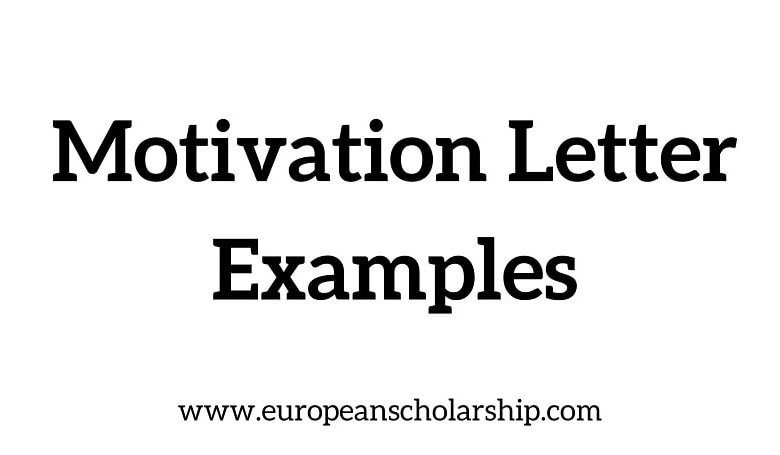 Motivation letter Examples