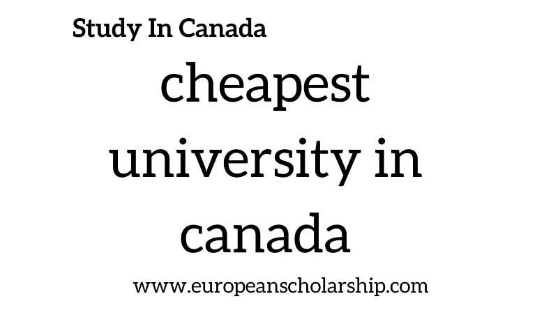 cheapest university in canada