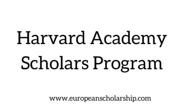 Harvard Academy Scholars Program