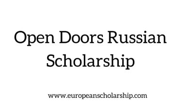 Open Doors Russian Scholarship