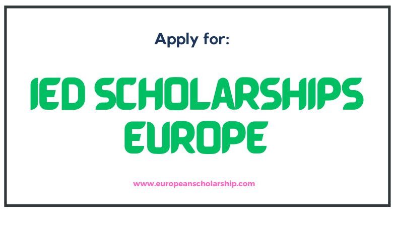 IED Scholarships In Europe